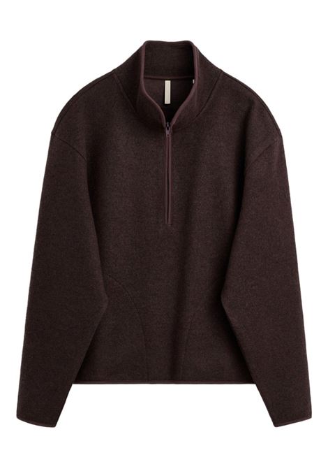 delpa wool half zip uomo marrone SUNFLOWER | 2055170
