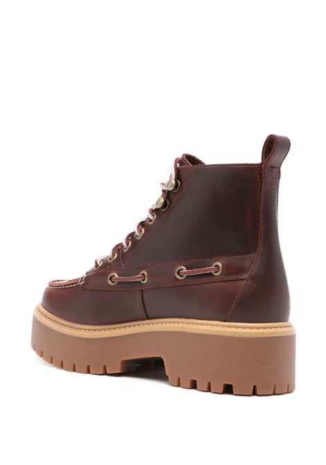 stivali stone street mid lace up boots donna burgundy TIMBERLAND | TB0A27YZEIW1