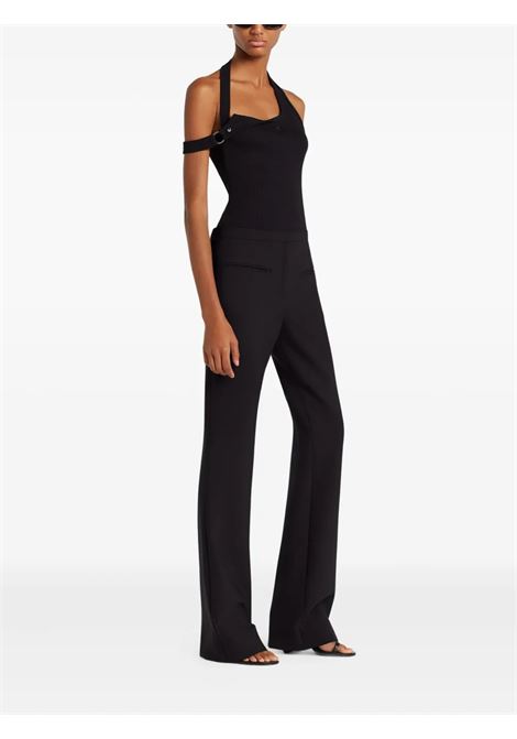 tank top asymmetrical buckle donna nera COURRÈGES | 325JDE143JS01949999