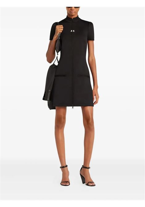 interlock tracksuit mini dress woman black COURRÈGES | 325JRO686JS02509999