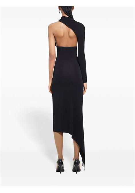 long slash crepe dress woman black COURRÈGES | 424JRO523JS01459999