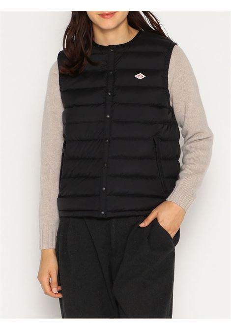 inner down crewneck vest woman black DANTON | DT-A0002BLACK