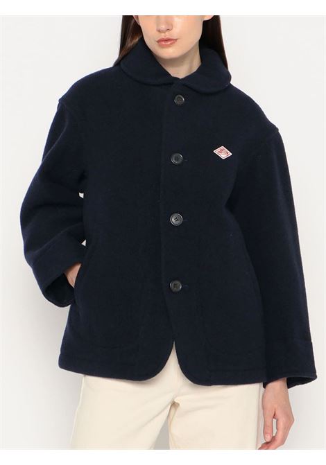 round collar jacket woman navy DANTON | DT-A0010NAVY