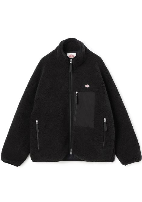 insulation light boa stand collar jacket man black DANTON | DT-A0195BLACK