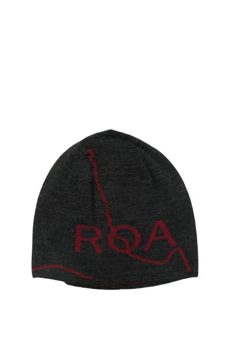 cappello beanie logo wool uomo antracite ROA | RBUW288YA12ANT0001