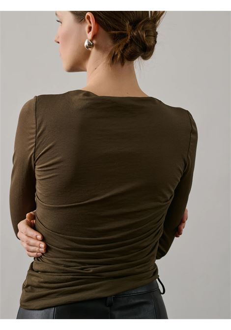 t-shirt gaia donna marrone khaki SOEUR | TSH0135GAIAMAR7025W