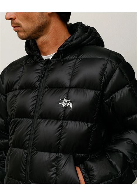 midweight hooded puffer man black STÜSSY | 1158560001