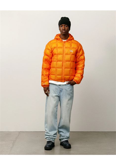 midweight hooded puffer man orange STÜSSY | 1158560602