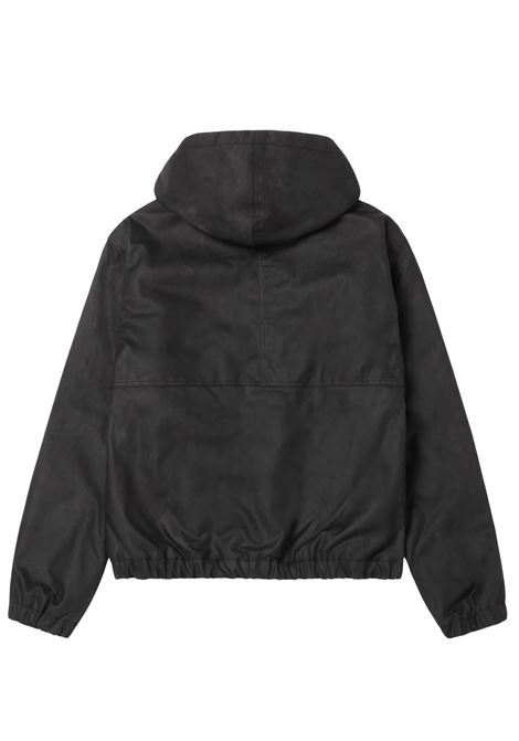 waxed cotton work jacket man black STÜSSY | 1158590001