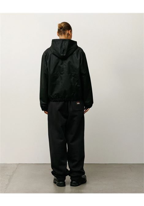 waxed cotton work jacket man black STÜSSY | 1158590001