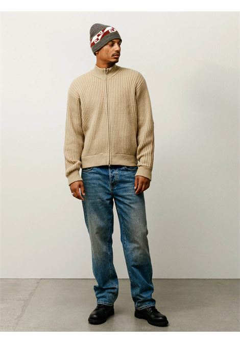 maglione patch zip uomo sabbia STÜSSY | 1172691020