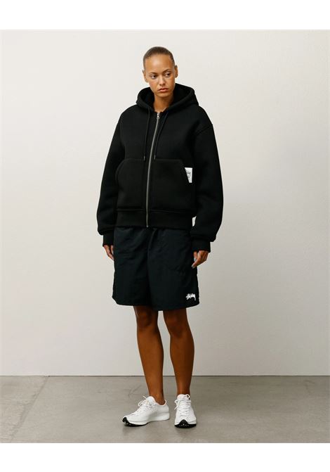 bonded sherpa lined hood man black STÜSSY | 1185850001