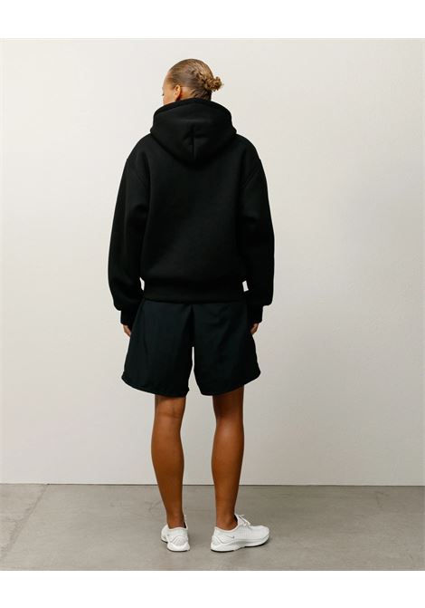 bonded sherpa lined hood man black STÜSSY | 1185850001