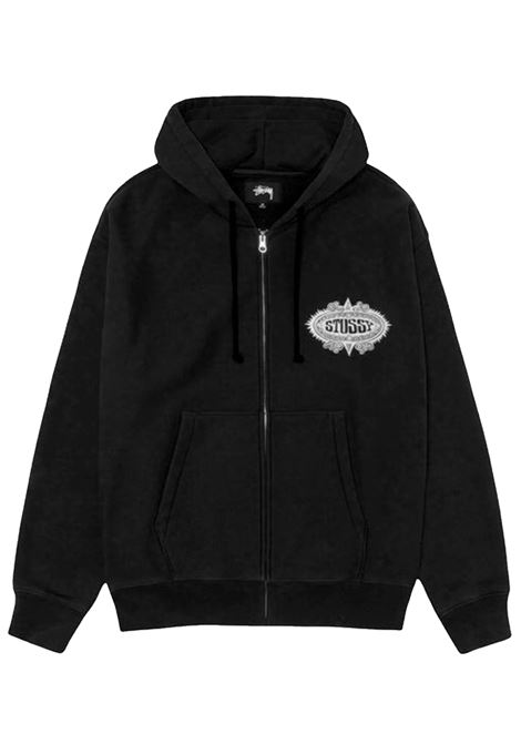 mantra zip hood man black STÜSSY | 1185920001