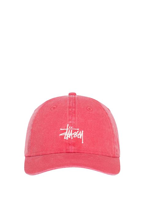 basic stussy cap washed man deep red STÜSSY | 13111632673