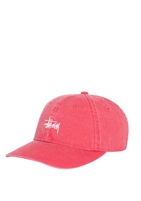 basic stussy cap washed man deep red STÜSSY | 13111632673