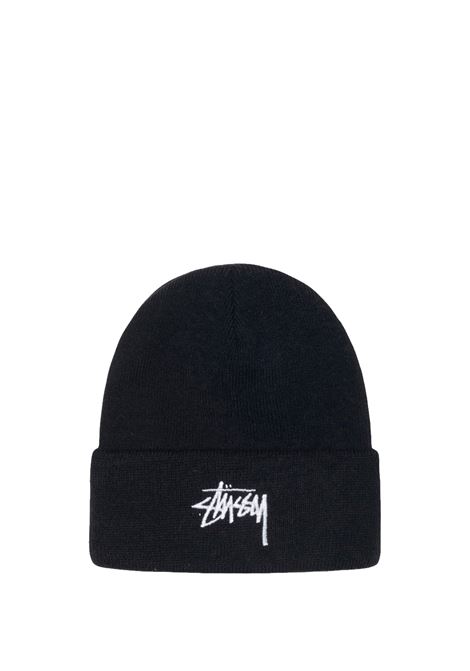 stock cuff beanie man black STÜSSY | 13210200001