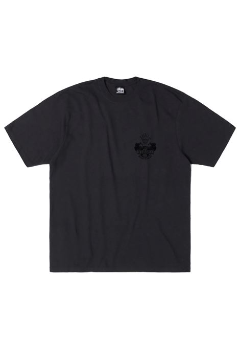 t-shirt built to last pigment dyed nera STÜSSY | 19051250090