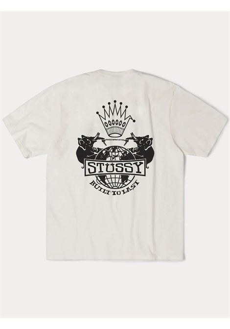 t-shirt built to last pigment dyed uomo natural STÜSSY | 19051251002