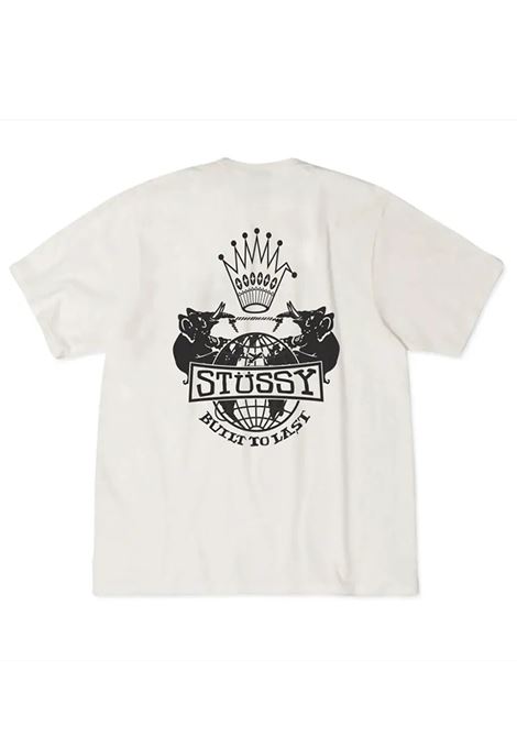 t-shirt built to last pigment dyed uomo natural STÜSSY | 19051251002