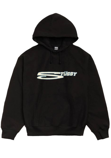 felpa stretch hoodie uomo nera STÜSSY | 19251450001