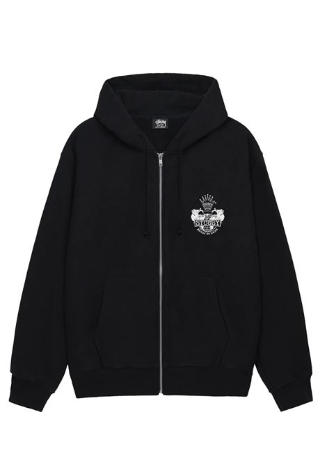 built to last zip hood uomo nera STÜSSY | 19751250001