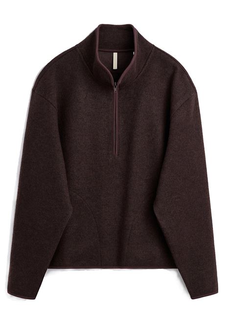 delpa wool half zip uomo marrone SUNFLOWER | 2055170