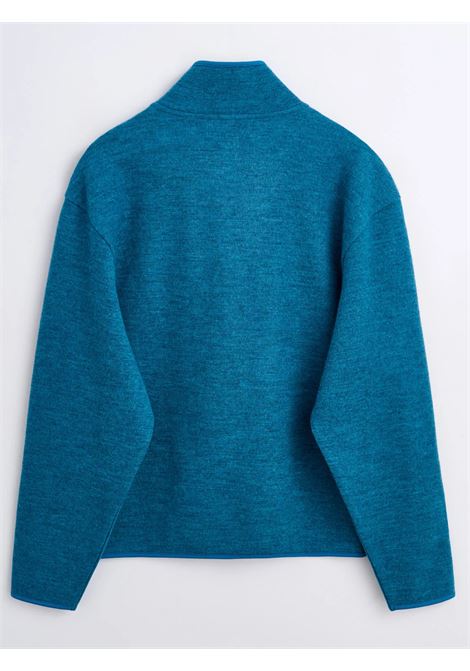 delpa wool half zip uomo blu ghiaccio SUNFLOWER | 2055227