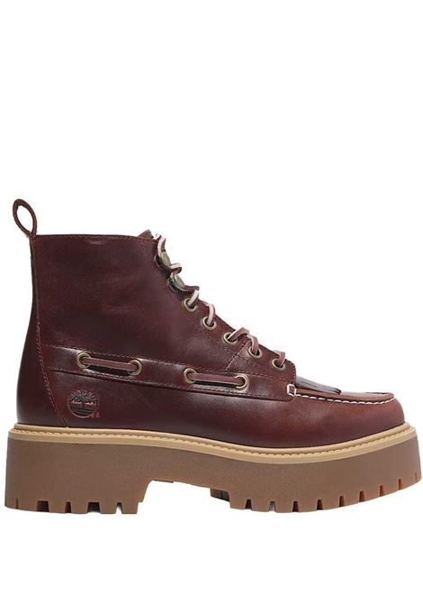 stone street mid lace up boots woman burgundy TIMBERLAND | TB0A27YZEIW1