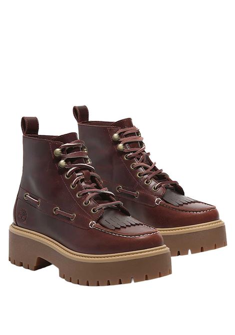 stone street mid lace up boots woman burgundy TIMBERLAND | TB0A27YZEIW1