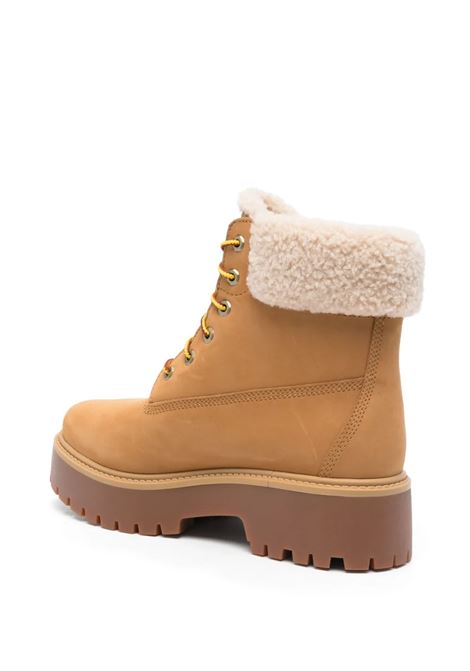 strone street mid lace warm lined boots woman camel TIMBERLAND | TB0A2PU67541