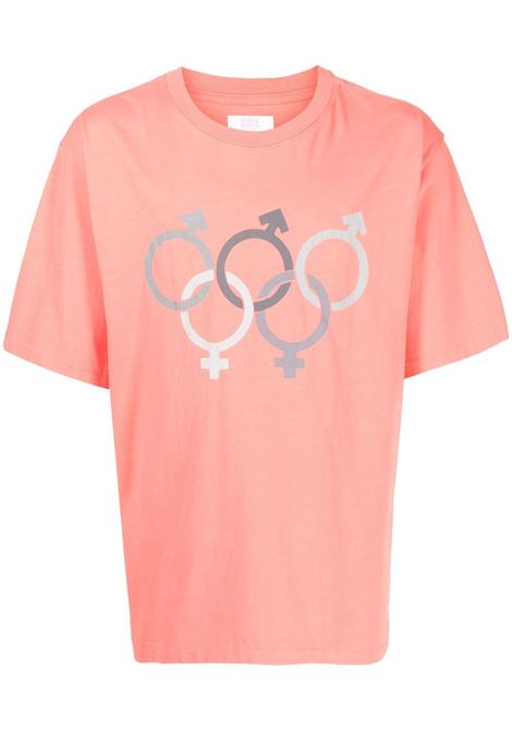 olympics sex t-shirt man peach in cotton ERL | T-shirts | ERL04T0101