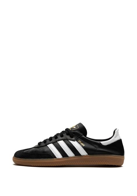samba decon sneakers unisex black in leather ADIDAS | IF0641BLACK