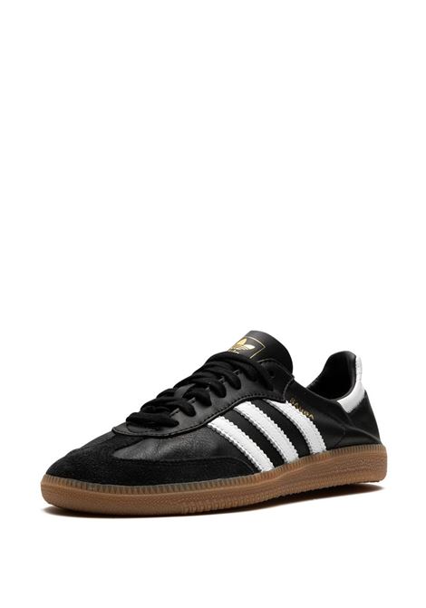 samba decon sneakers unisex black in leather ADIDAS | IF0641BLACK