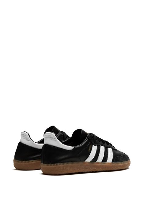 samba decon sneakers unisex black in leather ADIDAS | IF0641BLACK