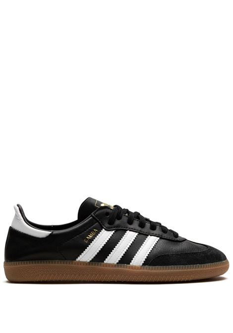 samba decon sneakers unisex black in leather ADIDAS | IF0641BLACK