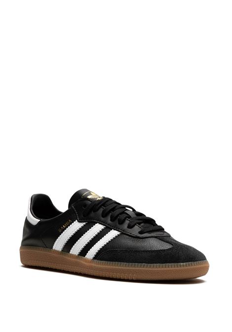 samba decon sneakers unisex black in leather ADIDAS | IF0641BLACK