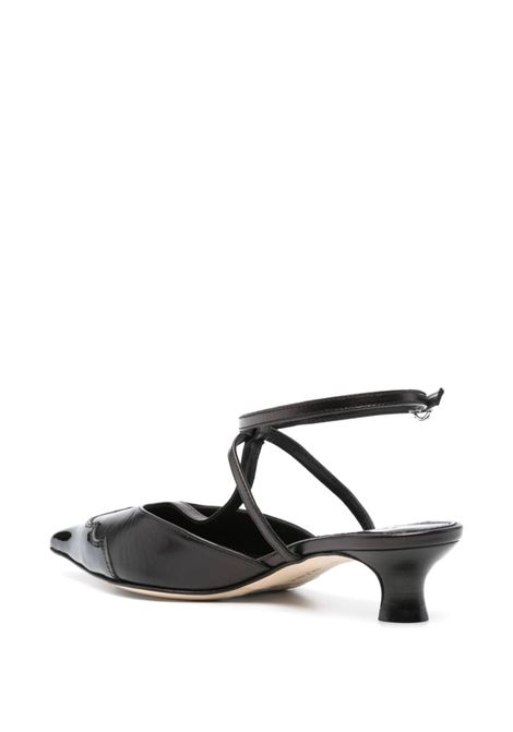 saga slingback pumps woman black in leather AEYDE | A11-PU-GRGS35KT57-SS24-800-055BLACK