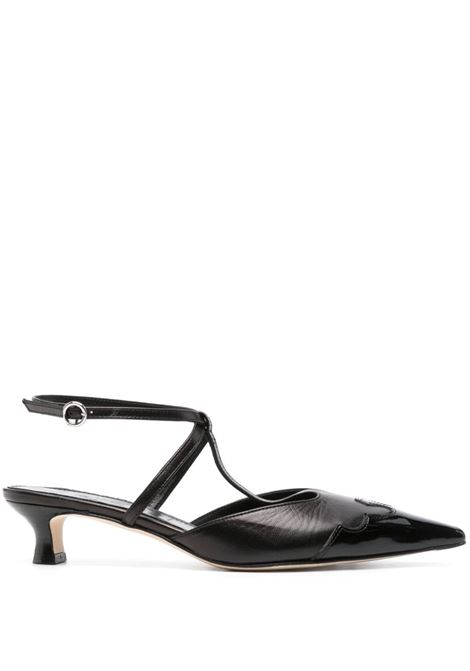 saga slingback pumps woman black in leather AEYDE | A11-PU-GRGS35KT57-SS24-800-055BLACK
