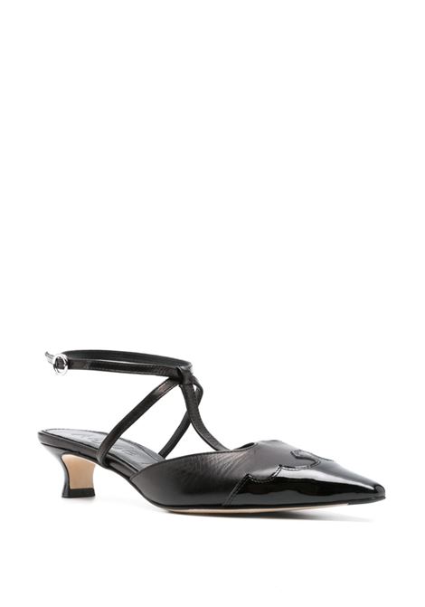 saga slingback pumps woman black in leather AEYDE | A11-PU-GRGS35KT57-SS24-800-055BLACK