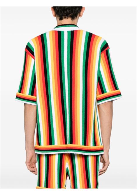 striped towelling shirt man multi in cotton CASABLANCA | MS24-KW-614MULTI