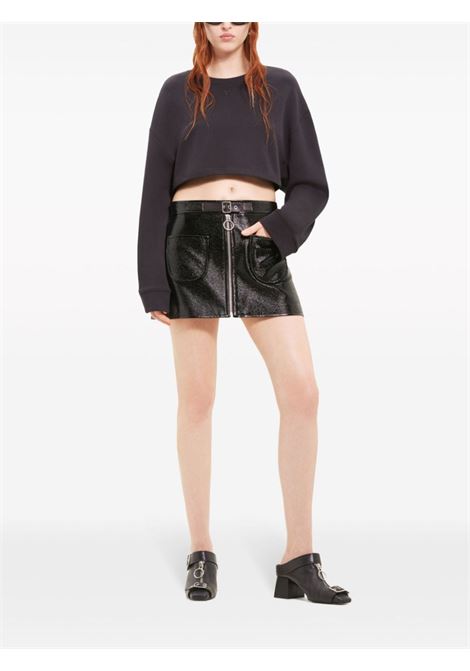 gonna buckle zipped viny mini skirt COURRÈGES | 124CJU154VY00149999