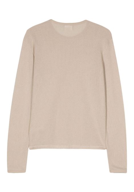 t-shirt ymesh long sleeves men sand in cotton COURRÈGES | 124JTS122JS00691007
