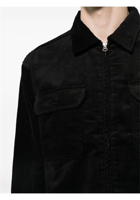 zipped jacket men black in cotton DANTON | DT-B0173BLACK