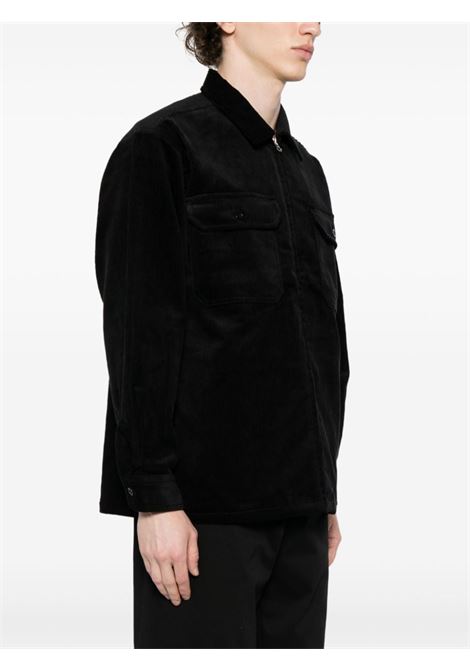 zipped jacket men black in cotton DANTON | DT-B0173BLACK