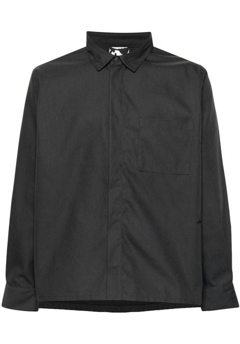 camicia processing overshirt uomo grigia in cotone GR10K | SS24GR2AMCVCG