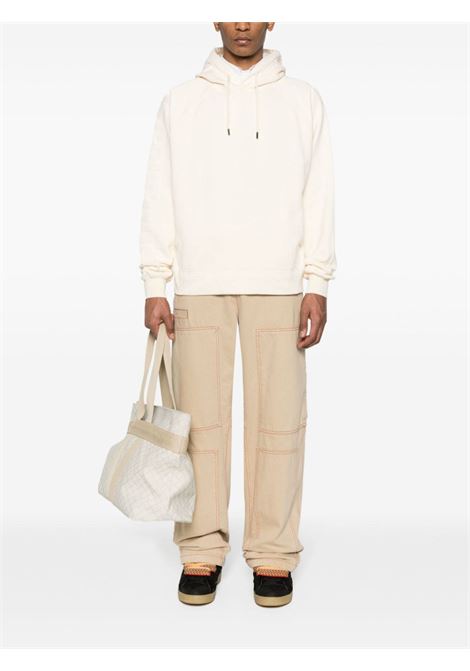 felpa le hoodie typo unisex beige in cotone JACQUEMUS | 245JS234-2341130