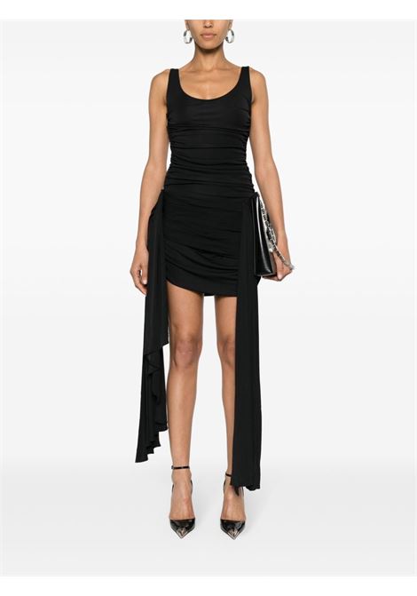 draped dress woman black in viscose MUGLER | 24S1RO158660091999