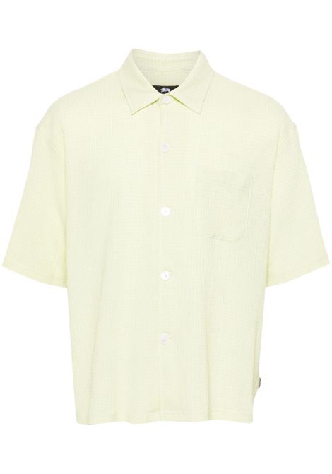 flat bottom crinkled shirt man yellow in poliestere STÜSSY | 11103240412