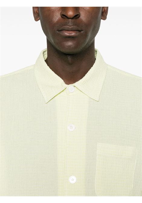 flat bottom crinkled shirt man yellow in poliestere STÜSSY | 11103240412